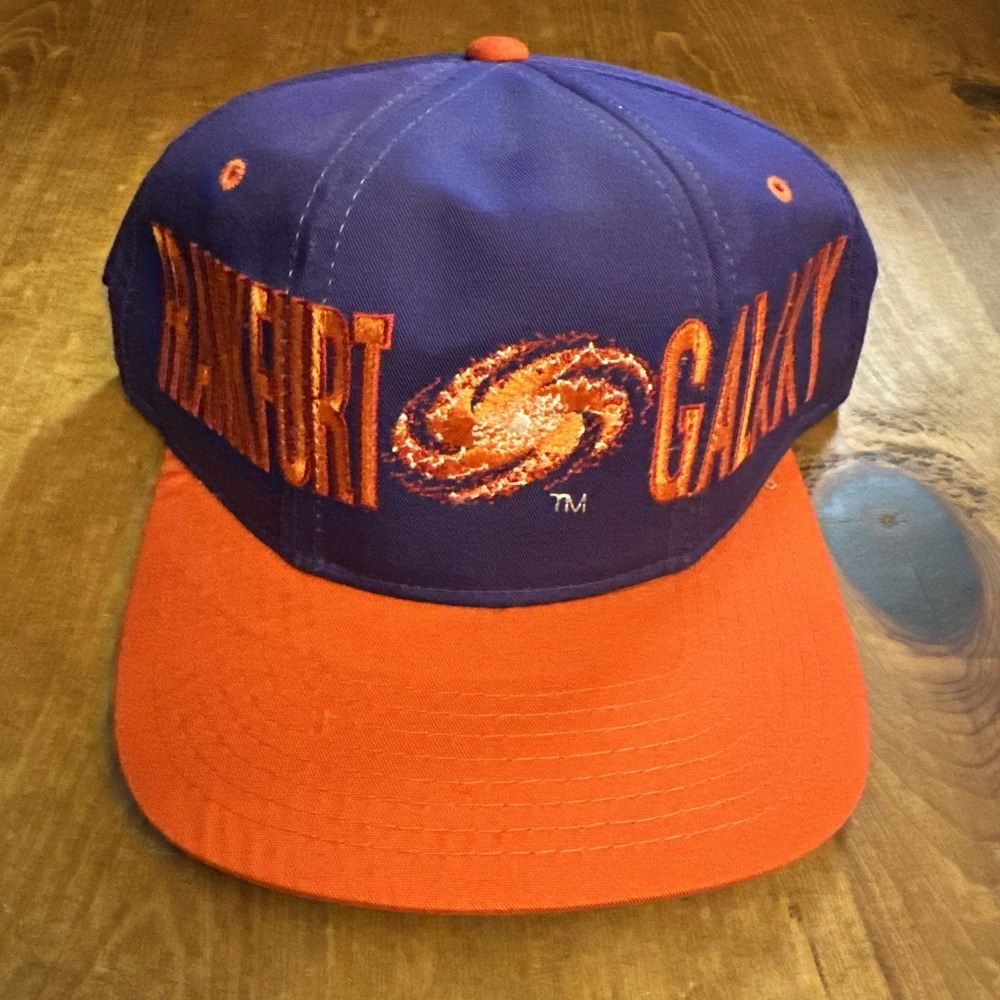 Vintage Starter Frankfurt Galaxy World League Snapback Hat Purple Orange NWT